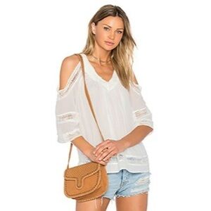 Heartloom cold shoulder white blouse